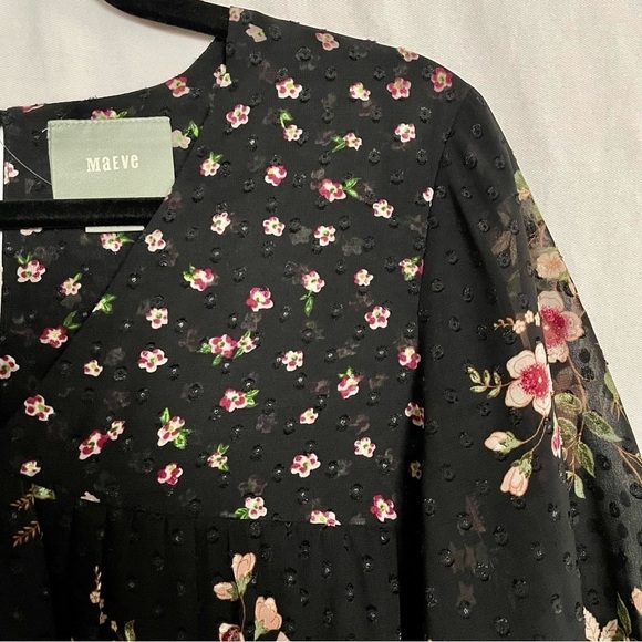 Anthropologie Maeve Steffy Boho Bell Sleeve Blouse Top - Picture 3 of 14